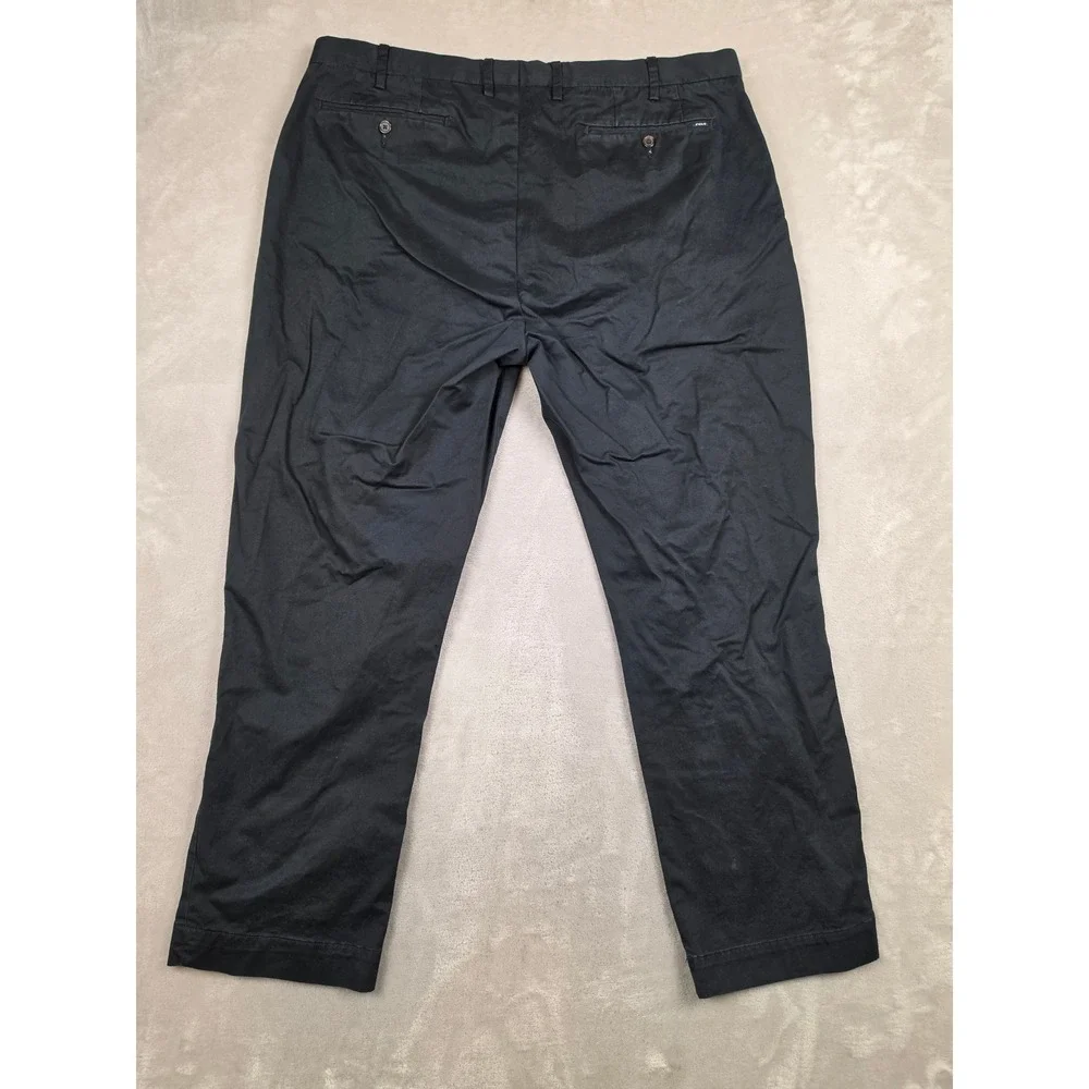 Polo Ralph Lauren Chino Pants Mens 40x30 Fit 40x29 Black Stretch Chinos